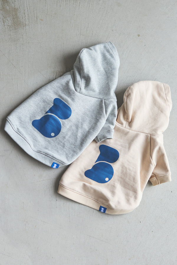 BLUE BACK PRINT HOODIE
